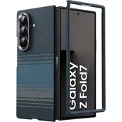 Overboard Ovitek za Samsung Galaxy Z Fold7 5G - magnetna aramidna vlakna, modra