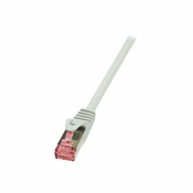 LogiLink PrimeLine - patch cable - 50 cm - gray