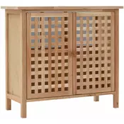 shumee Omarica za umivalnik trdna orehovina 66x29x61 cm