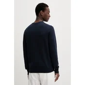Calvin Klein Pulover LV040BM343 Mornarsko modra Regular Fit