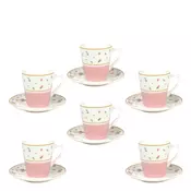 SIGMA PORCELAN SET ZA KAFU 150ML 6/1 ROZE RUZE
