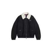 Tommy Jeans Prehodna jakna črna/bela