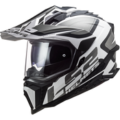 Enduro kaciga LS2 MX701 Explorer Alter mat crno-bijela