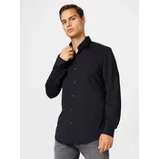 HUGO Srajca Kenno 50481195 Črna Slim Fit