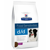 Hills D/D Food Sensitivities hrana za pse, raca in riž, 12 kg
