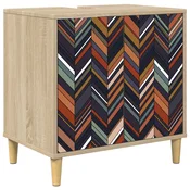 vidaXL Kopalniška omarica OMMEN Sonoma 60 x 40 x 60 cm Inženirski les