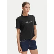 Calvin Klein Jeans Majica CLASSIC NYC  črna / bela