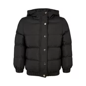 Girls Puffer Hooded Jacket Black