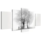 shumee Slika na italijanskem platnu 100 x 50 cm pentaptih - minimalističen slog - narava Slika na italijanskem platnu 200 x 100 cm pentaptih - minimalističen slog - narava