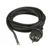 shumee Gumijasti priključni kabel z vtičem 3x1,5 5 m