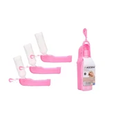 Putna boca sa zdjelicom za pse 250 ml ANIMAL, ružicasta