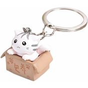 Generic Cartoon cat keychain chain pendant creativity please support children cat keychain girl car keychain bag wallet accessories, (21066439)