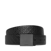 Pas Calvin Klein Dress Plaque Pebble Aop 35Mm Ad LV04D7141G Črna