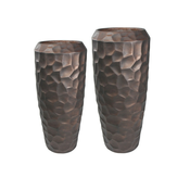 Okrasni lonec Cara 125 x 55cm - bakrena - 101 do 150 cm - Notranji okrasni lonci - Fiberglass - 50-55 cm