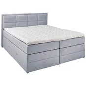 Esposa BOXSPRING POSTELJA 140 cm x 200 cm , tekstil svetlo siva