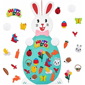 Velikonočni obesek iz klobučevine DIY zajček | BUNNYSTER