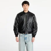 Jakna Wasted Paris M Kingdom Faux Leather Bomber Black L
