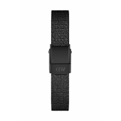 Sat Daniel Wellington Quadro Petite Pressed Ashfield Black za žene, boja: crna