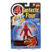 HASBRO Marvel Hasbro Legends Series Retro Fantastic Four The Human Torch 6-palčna igrača akcijska figura, vključuje 5 dodatkov, večbarvna, (20838132)