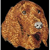 shumee Irski seter - našitek v obliki psa, vezeni našitek, edinstvena dekoracija nahrbtnika znamke Art-Dog