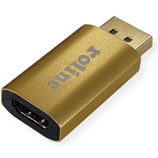 ROLINE Roline 12.03.3158  adapter [1x moški konektor DisplayPort - 1x ženski konektor HDMI] zlata, (20428720)
