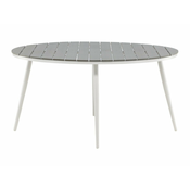 Vrtni stol Dallas 2832 (Bijela + Siva) 74cm, Siva, Bijela, Metal