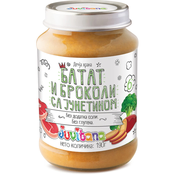 Juvitana Kašica za bebe od batata i brokolija sa junetinom 6M+, 190g