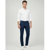 Elit Muške pantalone od kepera Premium Slim Fit, Plava