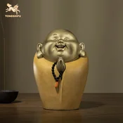 Tongshifu Statua Bude Zadovoljstvo donosi srecu, Zlatna boje
