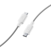 Cellularline kabel za punjenje i podatke bijeli 100cm USB Type-C do Type-C USBDATAC2CSMARTW
