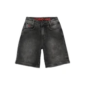 HUGO Kavbojke črn denim