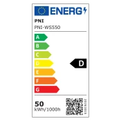 PNI GreenHouse WS550 50W LED reflektor s senzorjem gibanja, nastavitev občutljivosti, trajanje osvetlitve, 3000K - 6500K, funkcija zatemnitve, napajanje 230V