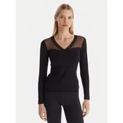 Ysabel Mora Pižamska bluza 19479 Črna Slim Fit