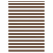 shumee vidaXL Zebra senčilo rjave 165x230 cm tkanina širina 160,9cm poliester