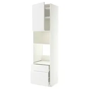 METOD / MAXIMERA Visoki element za ugradne uredaje, bela/Voxtorp matirano bela, 60x60x240 cm