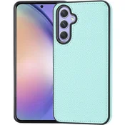 GS Ovitek iz usnja Lychee za Samsung Galaxy A54, zelen
