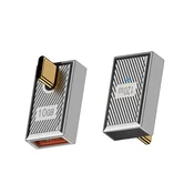 INF USB A ženski na USB C moški adapter 120W s svetlobnim indikatorjem, cinkova zlitina, (5000291404)