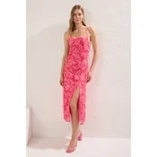 Trendyol Milla Ženska haljina Twoss25El00684, Roze