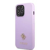 Guess GUESS GUHCP13LPS4MU IPHONE 13 PRO/13 6.1 VIJOLIČNO/VIJOLIČNO TRDO OHIŠJE SAFFIANO 4G MAJHEN KOVINSKI LOGOTIP