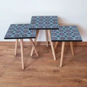 Hanah Home Set klub stocica 3Shp140, 3 komada, Šarena