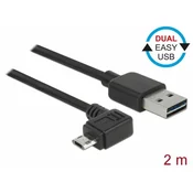 DELOCK Kabel USB A-B mikro kotni EASY 2m obojestranski Delock 83853