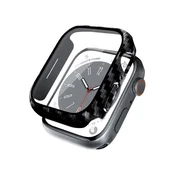 shumee Ovitek za hibridno uro Crong - Ovitek s steklom za Apple Watch 41 mm (karbonski)