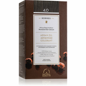 Korres Argan Oil permanentna barva za lase z arganovim oljem odtenek 4.0 Brown