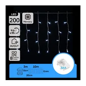Aigostar - LED Spoljni lanac 200xLED/8 funkcija 13x0,4m IP44 hladna bela