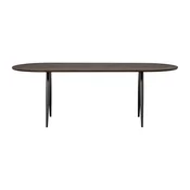 Jedilna miza s hrastovo mizno ploščo 90x220 cm Tablo – WOOOD