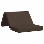 Vidaxl Zložljiv kavč postelja 80 x 67 x 45 cm Taupe