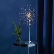 STAR TRADING LED dekorativna luč Ognjemet 3D srebrno-siva Višina 50 cm - srebro - Kovina