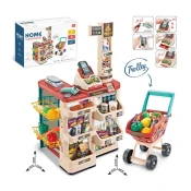 Topi Toys Edukativna igracka Supermarket, 48 delova, Braon - bež