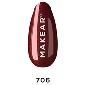 Trajni gel lak za nokte UV i LED 706 | MAKEAR | Kozmo