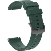 GS Univerzalni silikonski pašček 22 mm, temno zelen